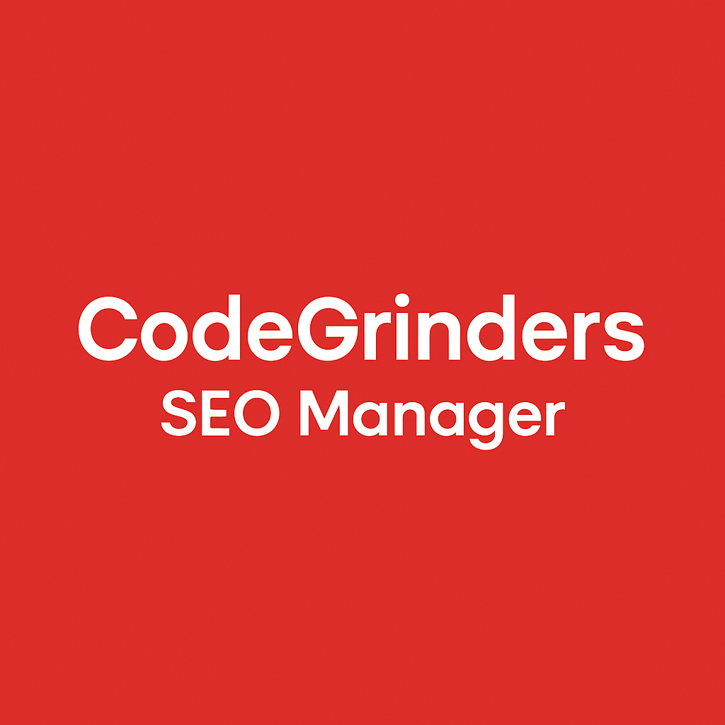 CodeGrinders SEO Manager